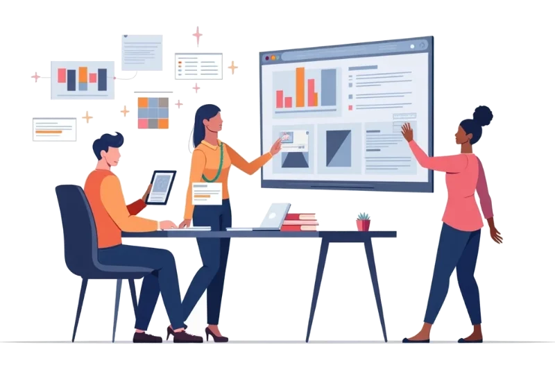 Illustration zur digitalen Kanzlei-Website